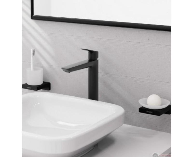 Izlietnes maisītājs Hansgrohe Logis 240 Fine ar pop up izplūdi 71257670 Melns matēts