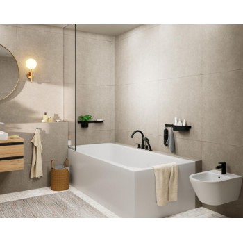 Vannas / Dušas maisītājs Hansgrohe Vernis Blend uz vannas malas 71456670 Melns matēts