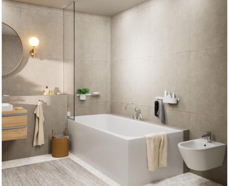 Смеситель для ванны/душа Hansgrohe Vernis Shape на краю ванны 71459000 Hromēts