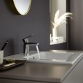 Смеситель для раковины Hansgrohe Vernis Blend 70 с pop up клапаном 71557000 хром