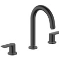 Смеситель для раковины Hansgrohe Vernis Shape с pop up клапаном 71563670 Черный матовый