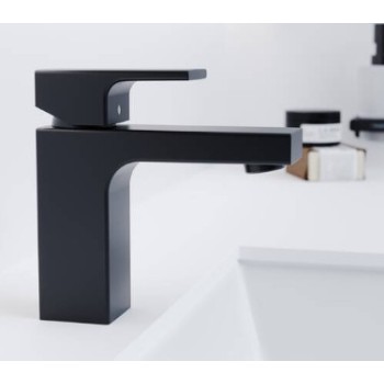 Izlietnes maisītājs Hansgrohe Vernis Shape 100 iebūvējams 71220670 Melns matēts