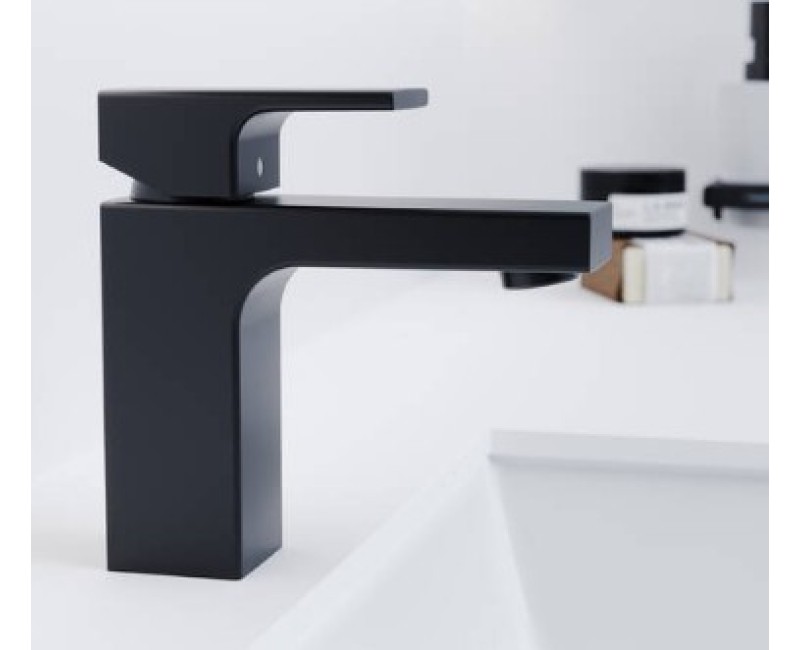 Izlietnes maisītājs Hansgrohe Vernis Shape 100 iebūvējams 71220670 Melns matēts