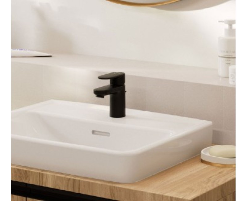 Смеситель для раковины Hansgrohe Vernis Blend 70 CoolStart с pop up клапаном 71584670 Черный матовый