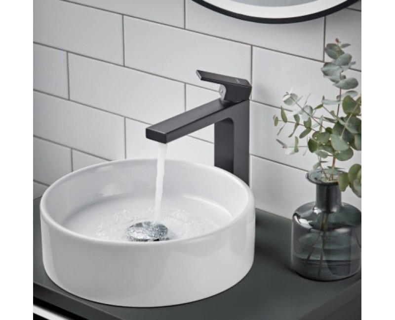 Смеситель для раковины Hansgrohe Vernis Shape 190 71591670 Черный матовый