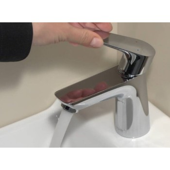 Izlietnes maisītājs Hansgrohe Talis E 80  ar pop up vārstu hromēts 71700000