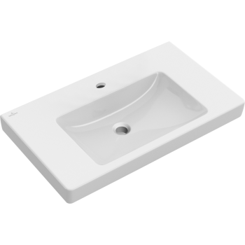 Vannas istabas izlietne Villeroy & Boch Subway 2.0, 80x47 cm, CeramicPlus apdare, Balta 717580R1