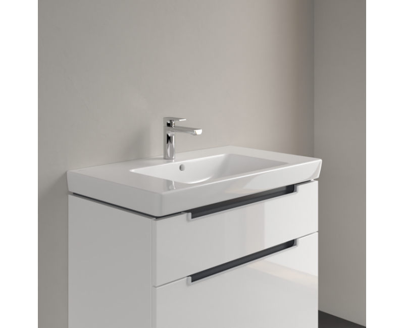 Vannas istabas izlietne Villeroy & Boch Subway 2.0, 80x47 cm, CeramicPlus apdare, Balta 717580R1