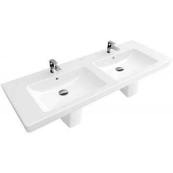 Раковина для ванной Villeroy & Boch Subway 2.0 130x47 см, накладная, белая