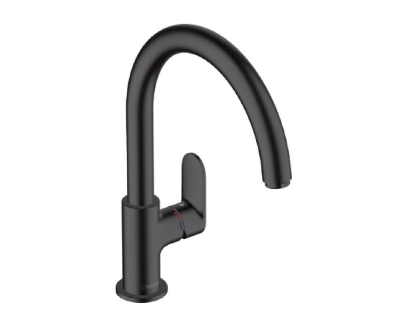 Смеситель для раковины Hansgrohe Vernis Blend M35 210 с выдвижной головкой 71870670 Черный матовый