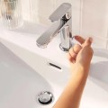 Смеситель для раковины Hansgrohe Rebris S 80 с pop up клапаном 72510000 Хром