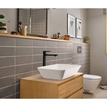 Izlietnes maisītājs Hansgrohe Rebris E 240 CoolStart ar pop un izplūdi 72581670 Melns Matēts