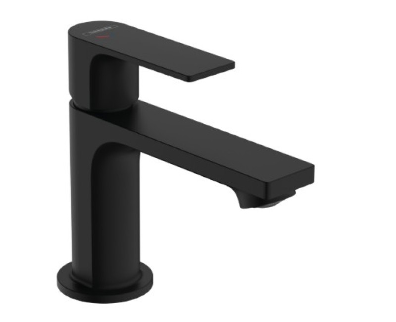 Izlietnes maisītājs Hansgrohe Rebris E 80 CoolStart ar pop up izplūdi 72585670 melns matēts