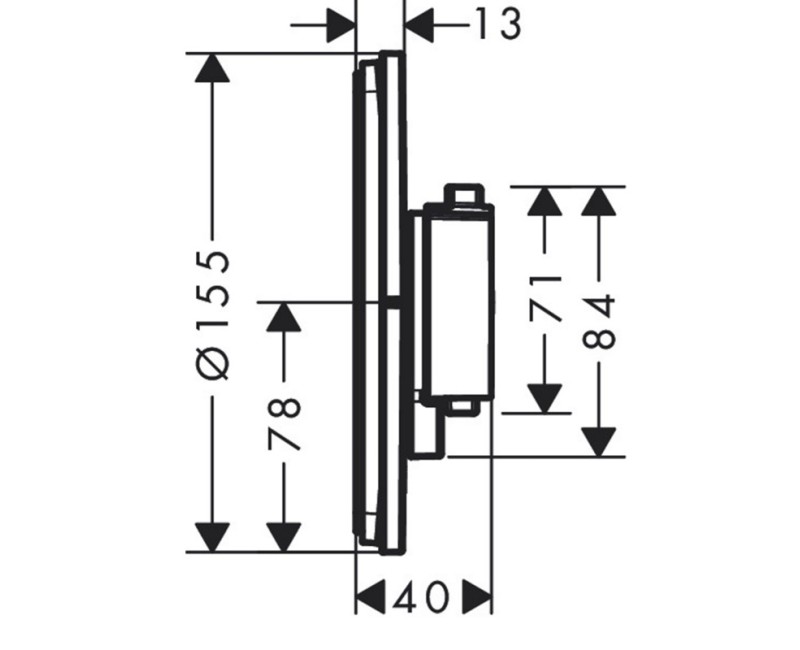 Смеситель для душа Hansgrohe Talis S встраиваемый хром 72605000