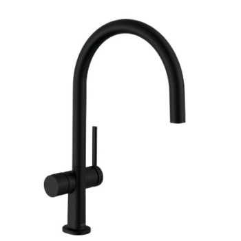 Смеситель для кухни Hansgrohe Talis M54 220 со встроенным запорным клапаном 72805670 Черный Матовый