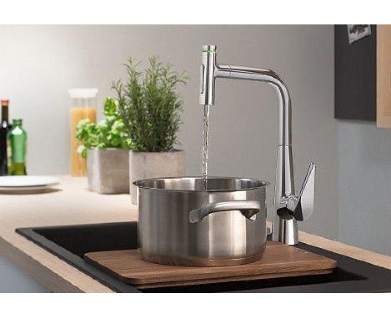 Virtuves maisītājs Hansgrohe Talis Select M51 220 izvelkams Hromēts 72824000