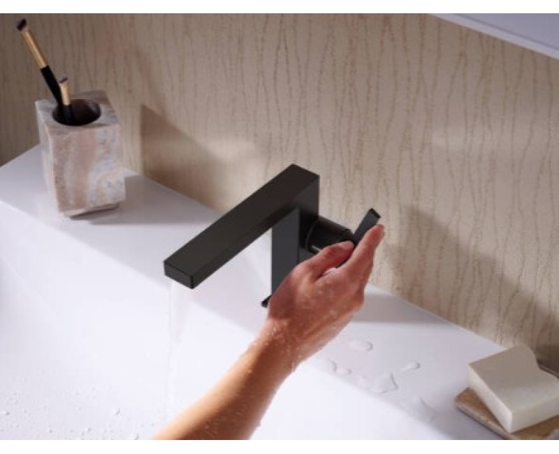 Izlietnes maisītājs Hansgrohe Tecturis E 110 Fine CoolStart EcoSmart+ 73060670 Melns Matēts