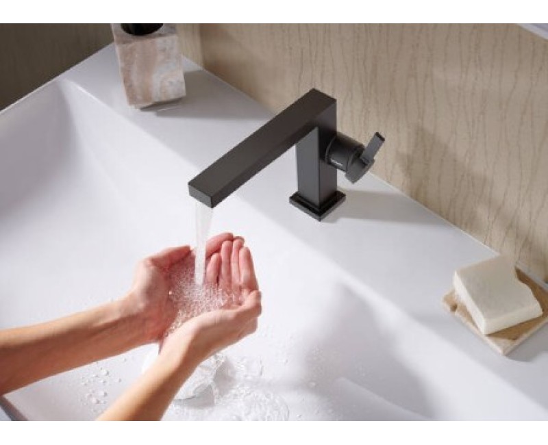 Izlietnes maisītājs Hansgrohe Tecturis E 110 Fine CoolStart EcoSmart+ 73060670 Melns Matēts