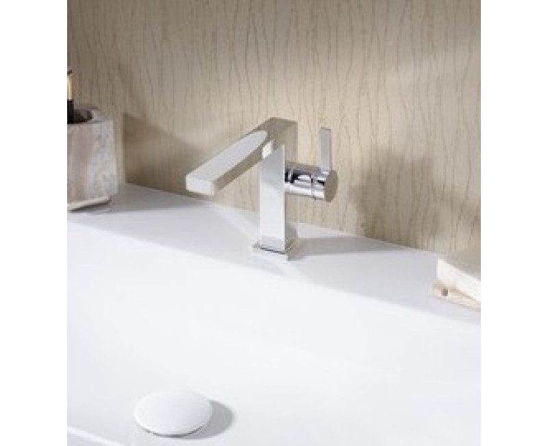 Смеситель для раковины Hansgrohe Tecturis E 110 Fine CoolStart EcoSmart+ с pop up клапаном 73023000 хром