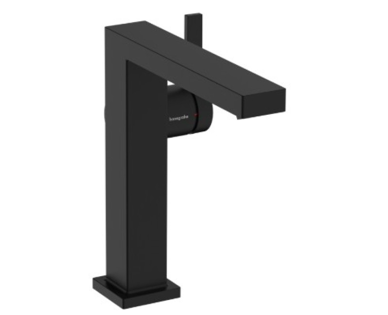 Смеситель для раковины Hansgrohe Tecturis 150 Fine CoolStart EcoSmart+ 73041670 Черный матовый