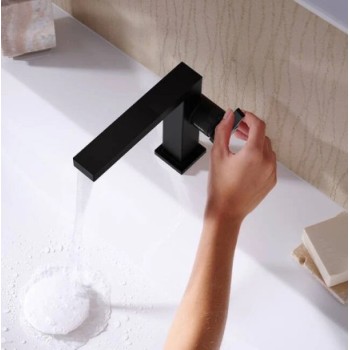 Izlietnes maisītājs Hansgrohe Tecturis 150 Fine CoolStart EcoSmart+ 73041670 Melns Matēts