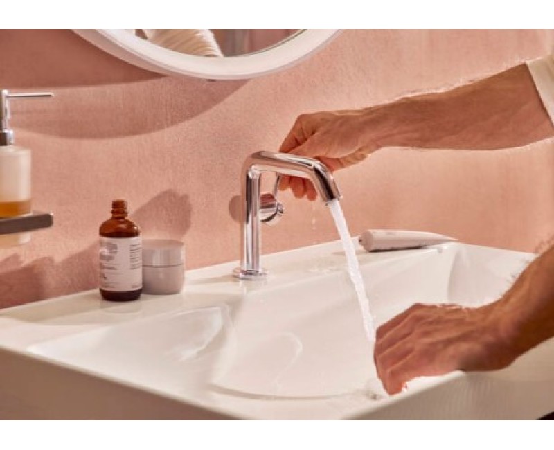 Смеситель для раковины Hansgrohe Tecturis S 110 Fine CoolStart EcoSmart+ 73321000 хром