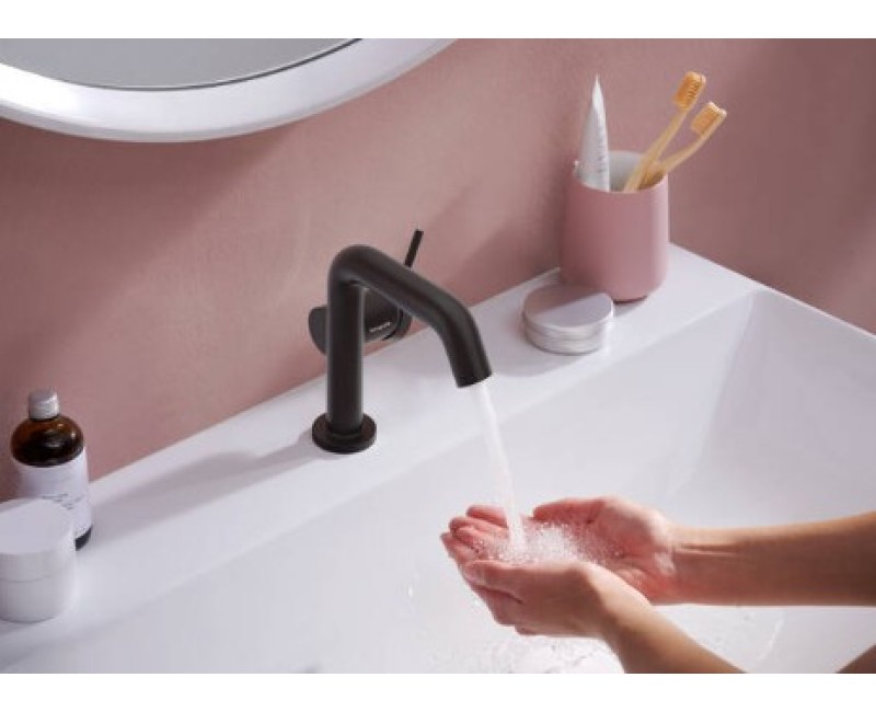 Izlietnes maisītājs Hansgrohe Tecturis S 110 Fine CoolStart EcoSmart+  ar pop up izplūdi  73323670 Melns Matēts