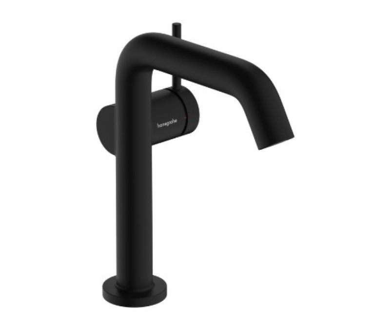 Смеситель для раковины Hansgrohe Tecturis S 150 Fine CoolStart EcoSmart+ с push-open клапаном 73340670 Melns Matēts