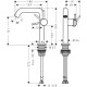 Izlietnes maisītājs Hansgrohe Tecturis S 150 Fine CoolStart EcoSmart+  73341140 Brushed Bronze