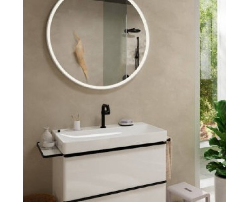 Смеситель для раковины Hansgrohe Tecturis S 150 Fine CoolStart EcoSmart+ 73341670 Черный матовый