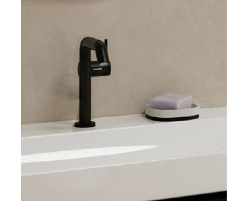 Смеситель для раковины Hansgrohe Tecturis S 150 Fine CoolStart EcoSmart+ 73341670 Черный матовый