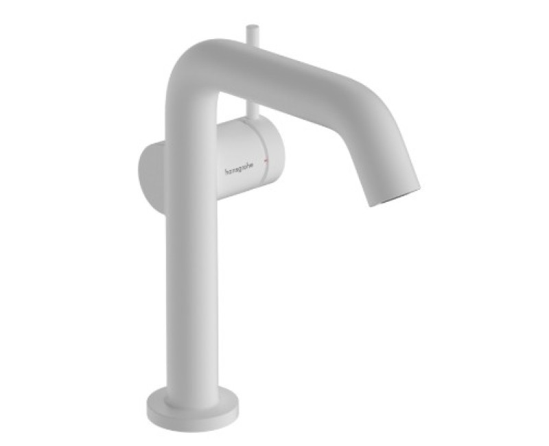 Смеситель для раковины Hansgrohe Tecturis S 150 Fine CoolStart EcoSmart+ 73341700 Белый матовый
