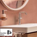 Смеситель для раковины Hansgrohe Tecturis S 210 Fine CoolStart EcoSmart+  с push-open клапаном 73360000 хром