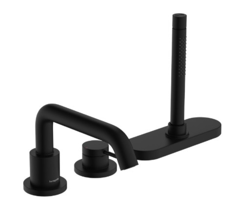 Vannas / Dušas maisītājs Hansgrohe Tecturis S  uz vannas malas ar sBox 73447670 Melns Matēts