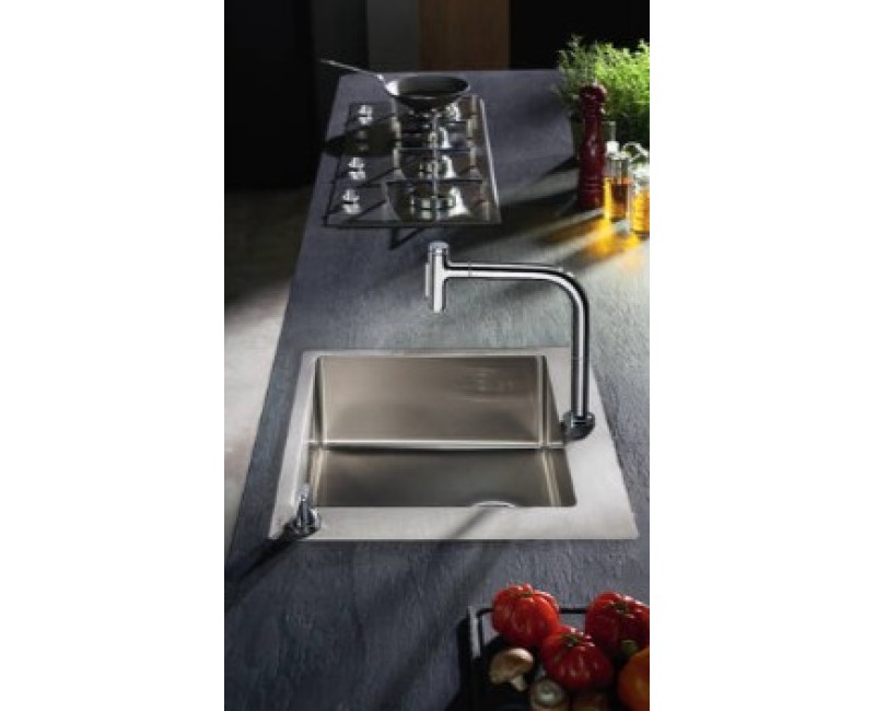 Смеситель для кухни Hansgrohe Metris Sel M71 2-h.KM 200 2j выдвижная головка sBox 73818000