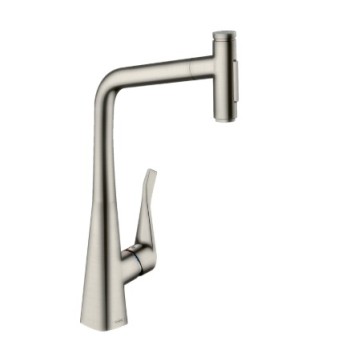 Virtuves maisītājs Hansgrohe Metris Select M71 320 2j izvelkamu galvu 73820800 Stainless Steel 
