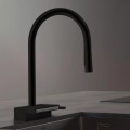 Смеситель для кухни Hansgrohe Aquno Select M81 170 3-позиционный выдвижной излив 73837670 Черный матовый