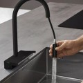 Смеситель для кухни Hansgrohe Aquno Select M81 170 3-позиционный выдвижной излив 73837670 Черный матовый