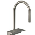 Смеситель для кухни Hansgrohe Aquno Sel M81 KM 170 3-позиционный выдвижной излив 73837800 Stainless Steel Finish