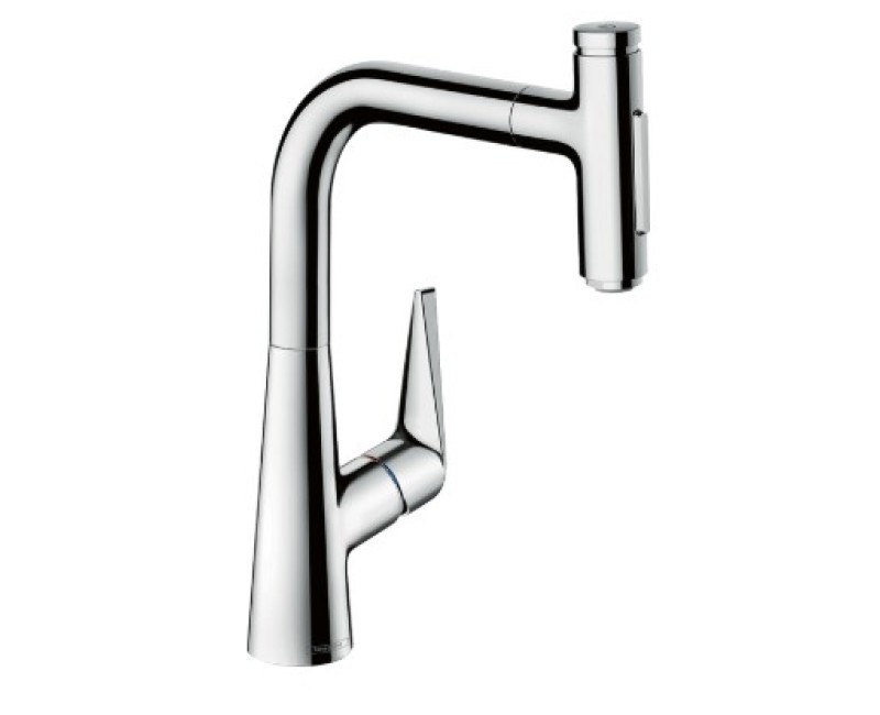 Смеситель для кухни Hansgrohe Talis Select M51 220 2j с выдвижной головкой sBox 73868000  Хром