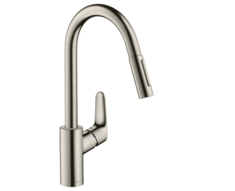 Смеситель для кухни Hansgrohe Focus M41, 240 выдвижной 2jet с sBox Отделка из нержавеющей стали 73880800
