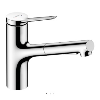 Virtuves maisītājs Hansgrohe Zesis M33 150 izvelkams Hromēts 74820000
