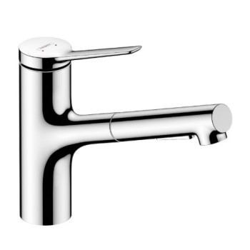Virtuves maisītājs Hansgrohe Zesis M33 150 2jet ar izvelkamu galvu 74821000 Hromēts