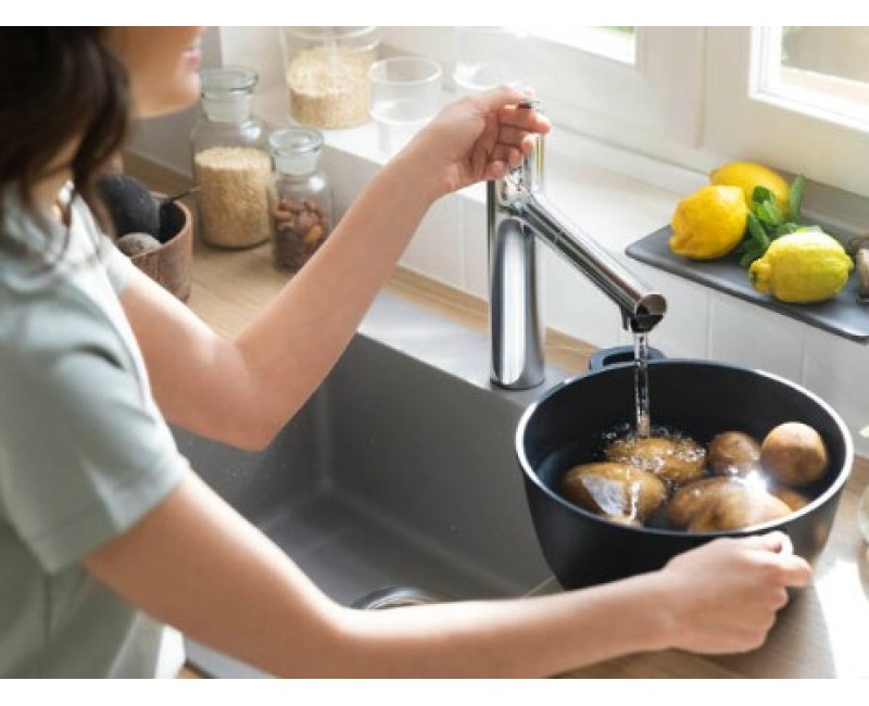 Смеситель для кухни Hansgrohe Zesis M33 160 2jet с выдвижной головкой 74823000 Chrome