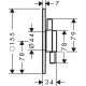 Dušas maisītājs Hansgrohe DuoTurn Q iebūvējams Hromēts 75617000 Dušas maisītājs Hansgrohe DuoTurn Q iebūvējams Hromēts 75617000