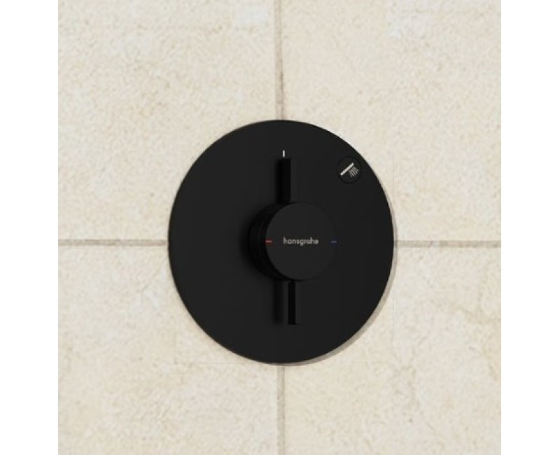 Смеситель для душа Hansgrohe DuoTurn S встраиваемый черный матовый 75618670