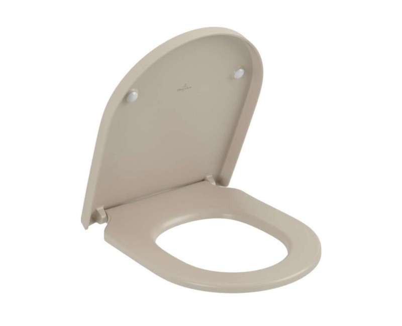 Кришка для унитаза Villeroy & Boch Subway 3.0 SoftClose, QuickRelease цвет миндаля 8M42S1AM