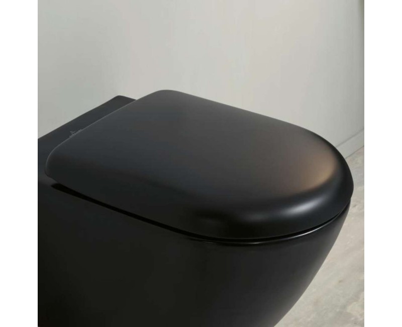 Poda vāks Villeroy & Boch Antao SoftClose, QuickRelease Melns 8M67S1R7