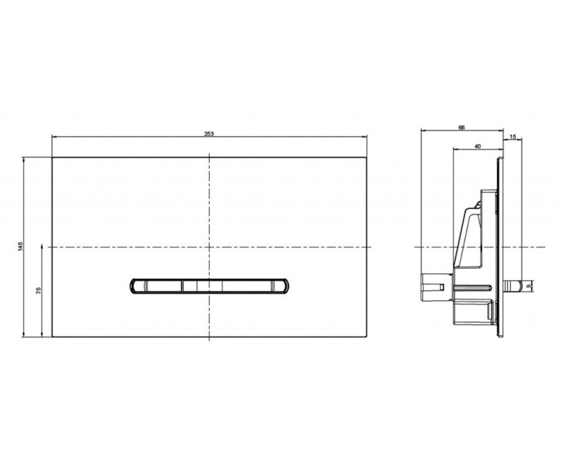 Кнопка для рамы Villeroy & Boch ViConnect Черный 922169AN