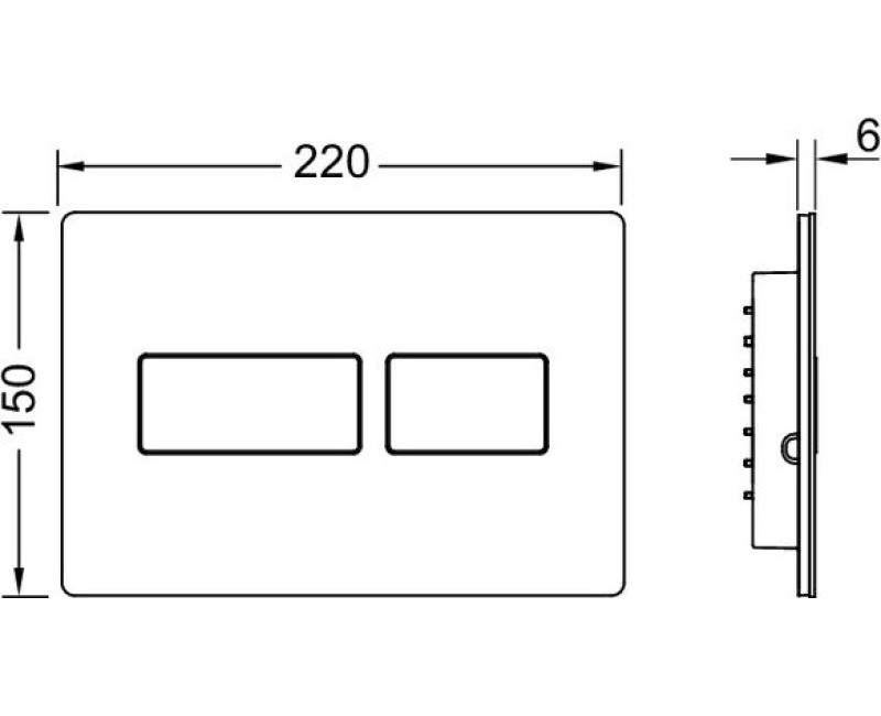 Poga iebūvējamam rāmim TECEsolid Balta Matēta 9240433